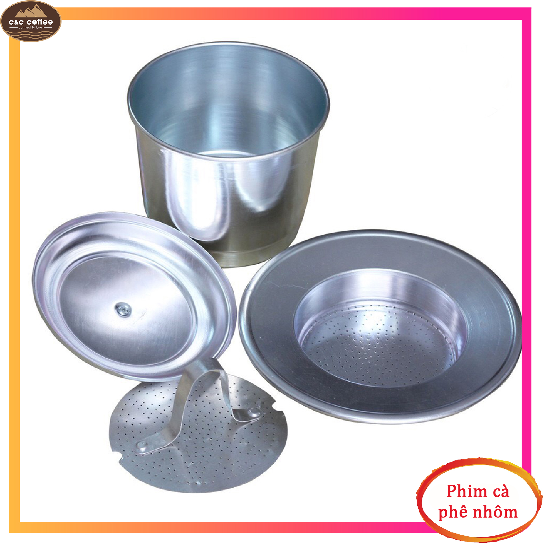 Phin cà phê nhôm loại nhỏ 02